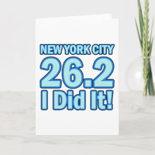 New York City Marathon Card