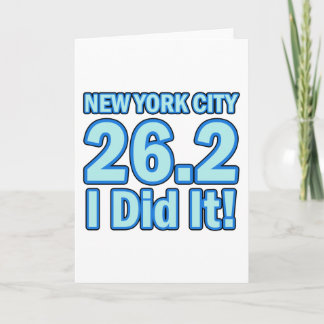 New York City Marathon Card