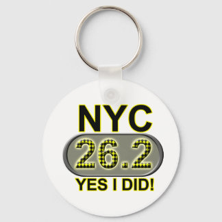 New York City Marathon Key Ring