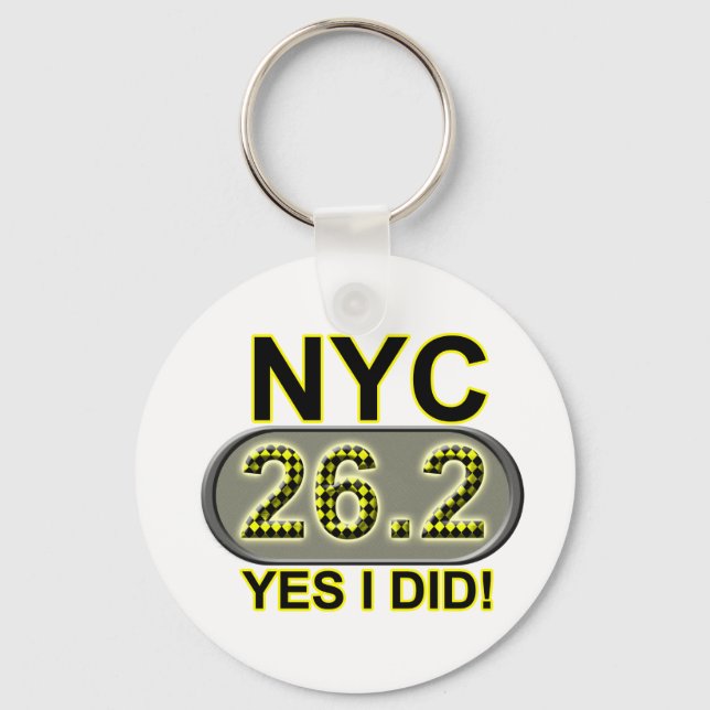 New York City Marathon Key Ring (Front)