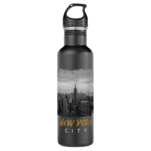 New York City Memento Gift Big Apple Empire State  710 Ml Water Bottle