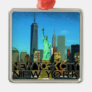 New York City Metal Ornament