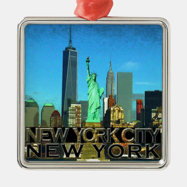 New York City Metal Ornament (Front)