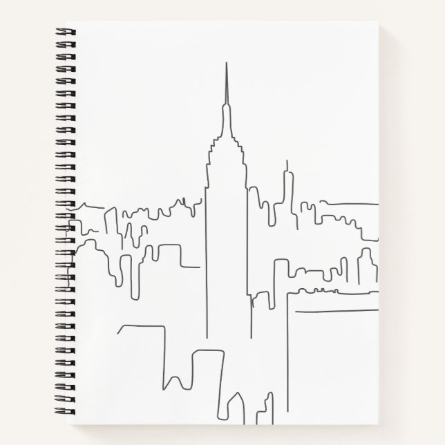 New York City Minimal Line Notebook (Front)