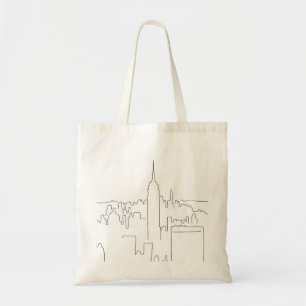New York City Minimal Line Tote Bag