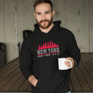 New York City Modern Skyline Hoodie