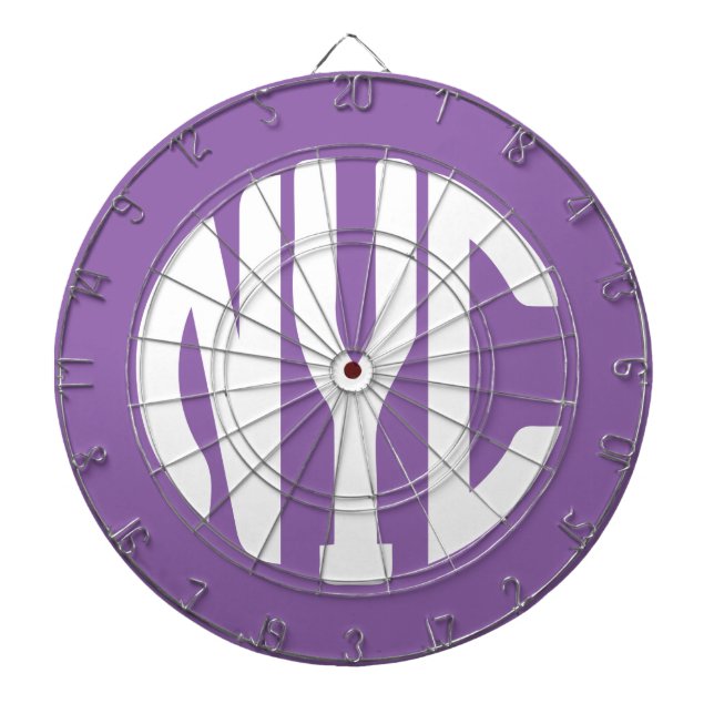 New York City monogram Dartboard (Front)