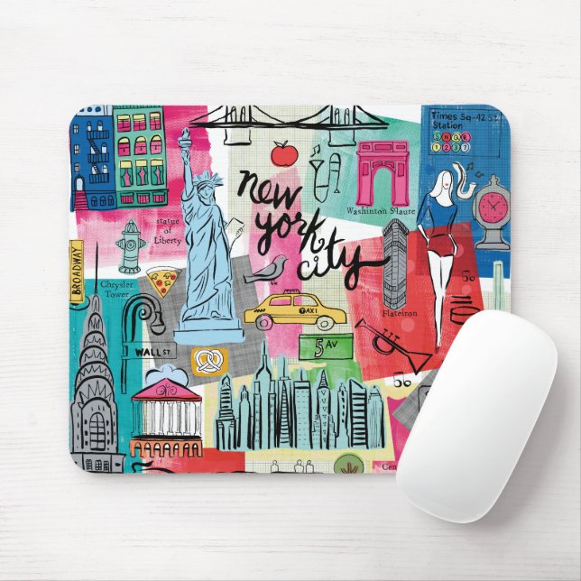 New York City Mouse Pad (With Mouse)