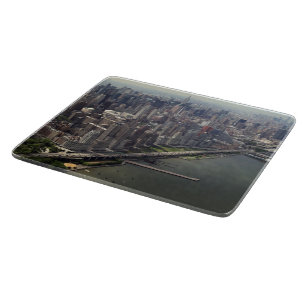 New York City near the river Cutting Board