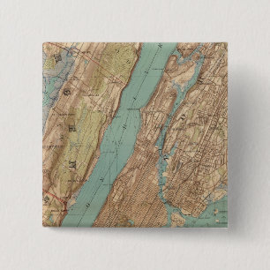 New York City, New York 15 Cm Square Badge