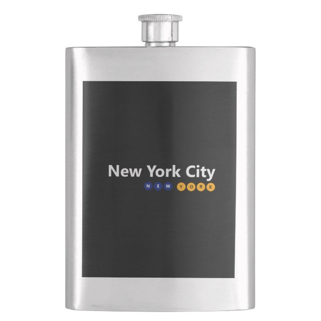 New York City, New York Classic Flask (Front)