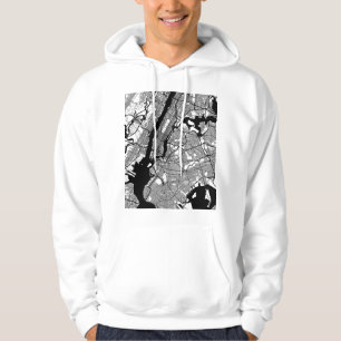 New York City New York Map Hoodie