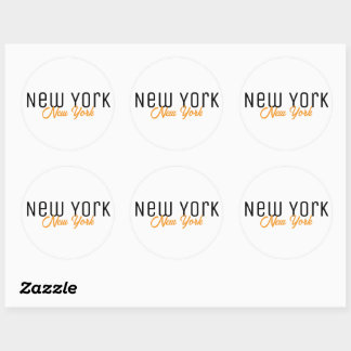 New York City, New York Souvenir Classic Round Sticker