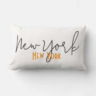 New York City, New York Souvenir Lumbar Cushion