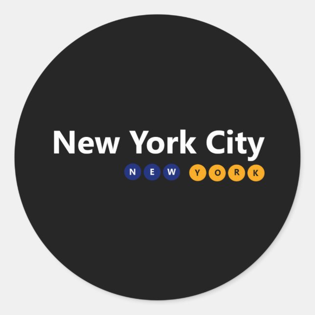 New York City, New York Sticker (Front)