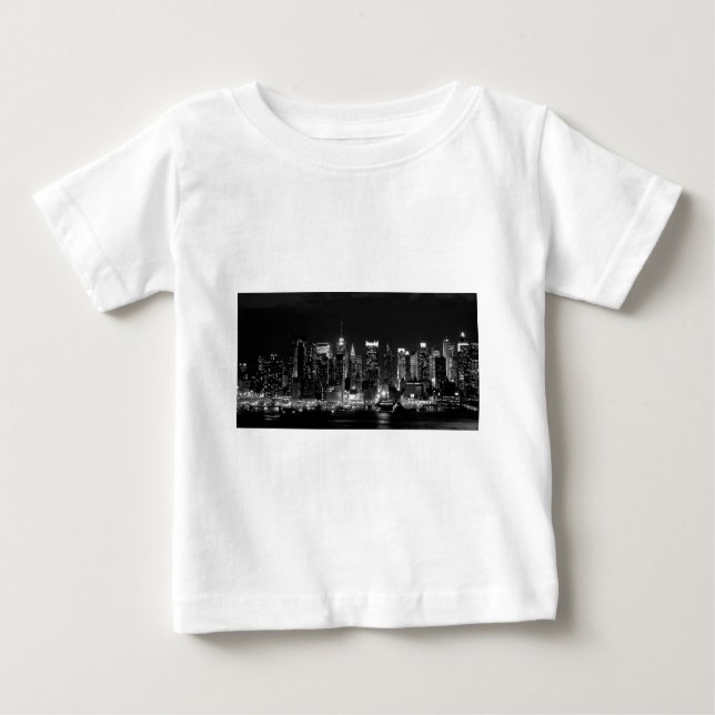 New York City Night Baby T-Shirt (Front)