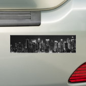 New York City Night Bumper Sticker (On Car)