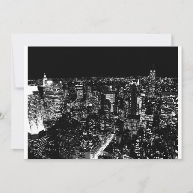 New York City Night Invitation (Front)