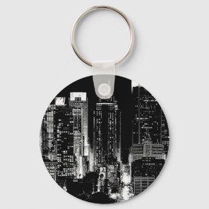 New York City Night Key Ring