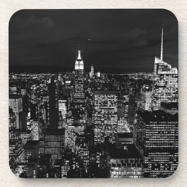 New York City Night Skyline Coaster (Front)