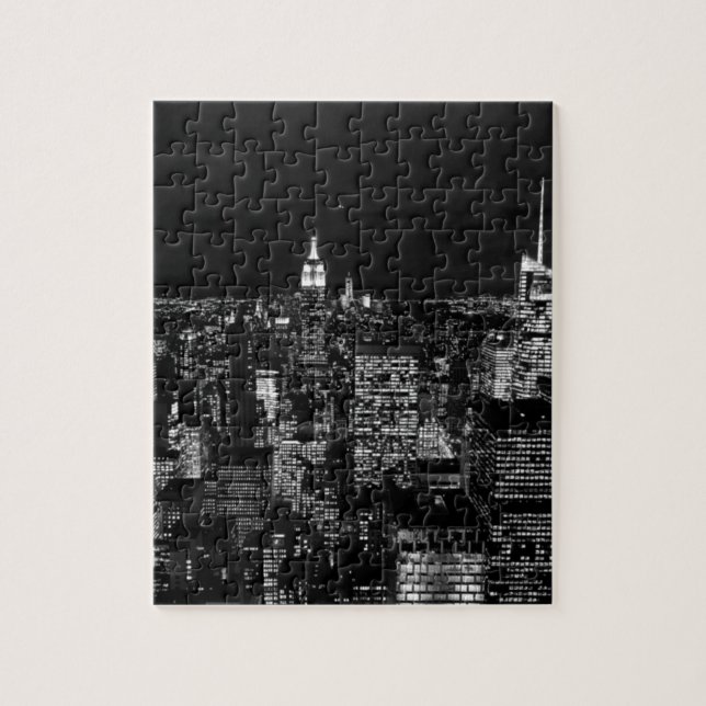 New York City Night Skyline Jigsaw Puzzle (Vertical)