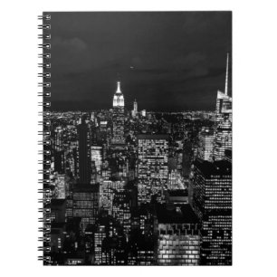 New York City Night Skyline Notebook