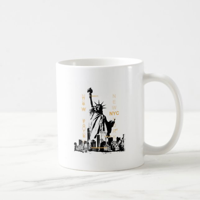New York City Ny Nyc Statue of Liberty Coffee Mug (Right)