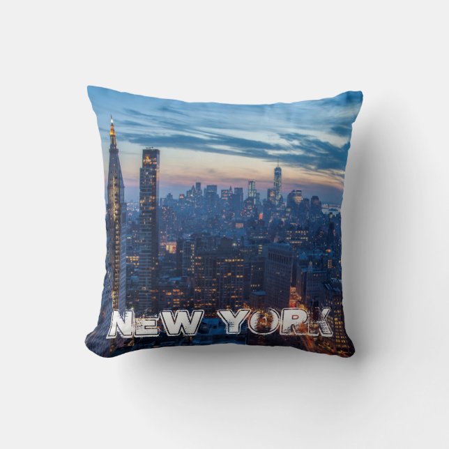 New York City, NY, USA Cushion (Front)