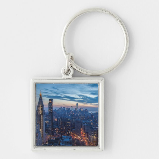 New York City, NY, USA Key Ring (Front)