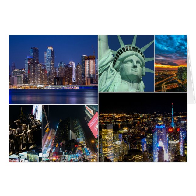 New York City NYC collage photo cityscape (Front Horizontal)