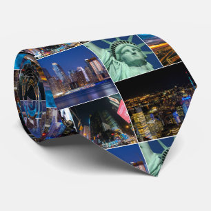 New York City NYC collage photo cityscape Tie