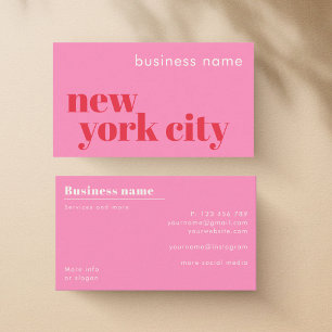 New York City NYC company Business Card