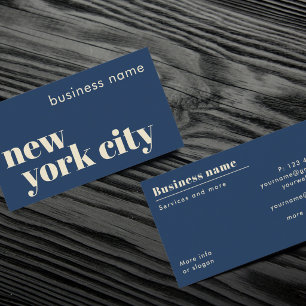 New York City NYC company Business Card