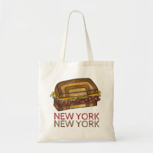 New York City NYC Deli Reuben Sandwich Food Tote Bag