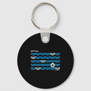 New York City Nyc Ferry Waves Swea Key Ring