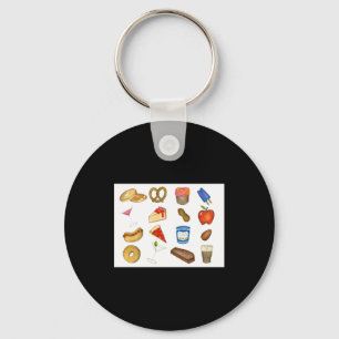 New York City Nyc Foods Zza Bagel Steak _1 Key Ring