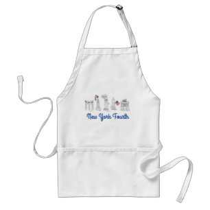 New York City NYC Fourth of July Patriotic USA Standard Apron