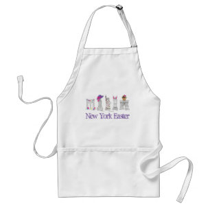 New York City NYC Happy Easter Parade Landmarks Standard Apron