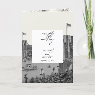 New York City NYC Wedding Order of Service Program