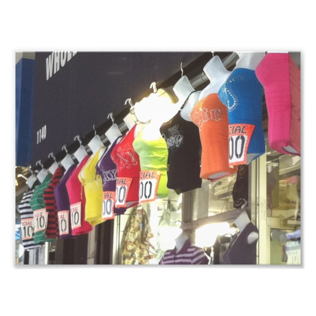 New York City NYC Wholesale District Clothing Sale Photo Print (Front)