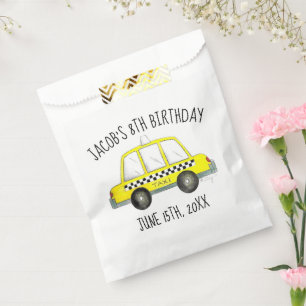 New York City NYC Yellow Taxi Cab Birthday Party Favour Bag