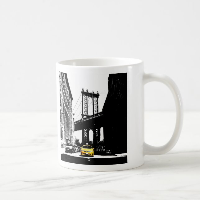 New York City Nyc Yellow Taxi Coffee Mug (Right)