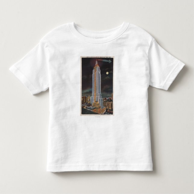 New York City, NYEmpire State Bldg in Toddler T-Shirt (Front)