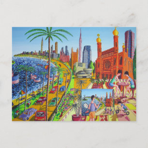 New York City Painting Raphael Perez Postcard