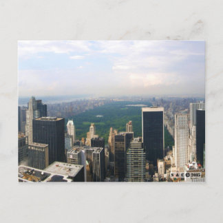 New York City Panoramic Skyline Postcard