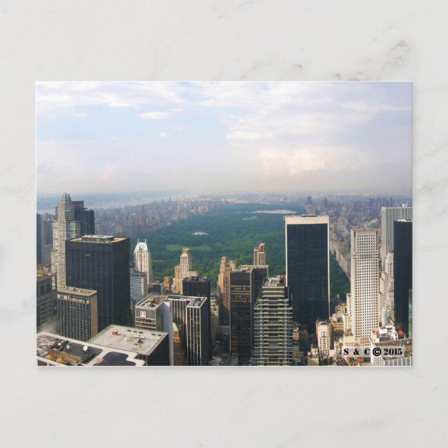 New York City Panoramic Skyline Postcard (Front)