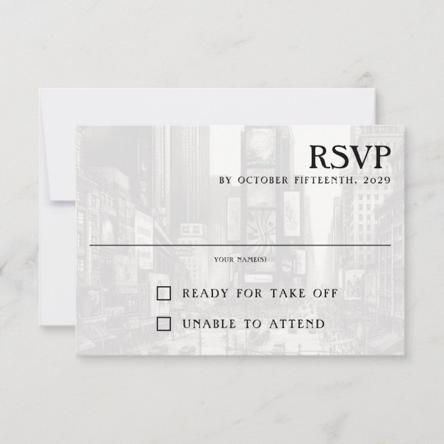 New York City Passport RSVP Card (Front)