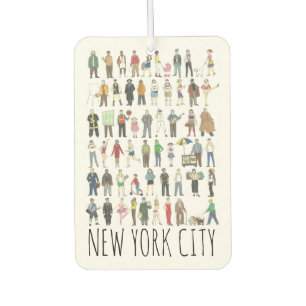 New York City People of NYC Brooklyn Queens Bronx Car Air Freshener
