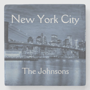 New York City Personalise this Skyline Stone Coaster