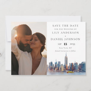 New York City Photo Destination Wedding Save The Date